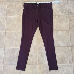 Rewind Women's Maroon Double Button Pants Size XL